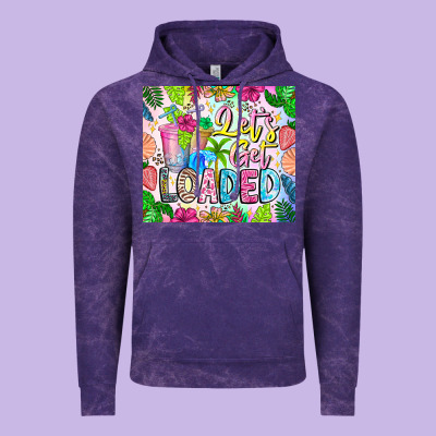 Lets Get Loaded Vintage Hoodie Designed By Cowhidedigitalart