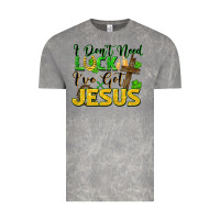 Cloud Rock i don't need luck i've got jesus Vintage Tee - FaDigitalArtStudio