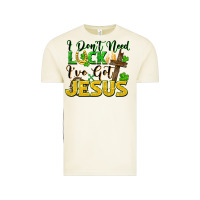 Vintage Arctic i don't need luck i've got jesus Vintage Tee - FaDigitalArtStudio
