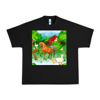 Black farm life seamless pattern Urban Heavy Tee - FaDigitalArtStudio