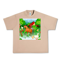 Burro farm life seamless pattern Urban Heavy Tee - FaDigitalArtStudio