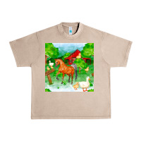French Oak farm life seamless pattern Urban Heavy Tee - FaDigitalArtStudio