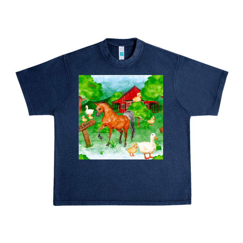 Farm Life Seamless Pattern Urban Heavy Tee by FaDigitalArtStudio | Teevron