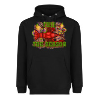 Black mardi gras this the season crawfish fleur de lis Heavyweight Hoodie - RanaPortraitStore