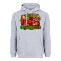 Heather Grey mardi gras this the season crawfish fleur de lis Heavyweight Hoodie - RanaPortraitStore
