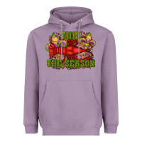 Lavender mardi gras this the season crawfish fleur de lis Heavyweight Hoodie - RanaPortraitStore