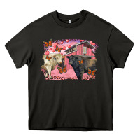 Asphalt Valentine's day barn and black angus with charolais Heavy Core Tee - RanaPortraitStore