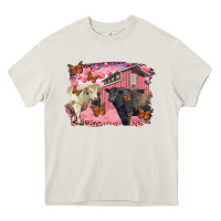Cream Valentine's day barn and black angus with charolais Heavy Core Tee - RanaPortraitStore