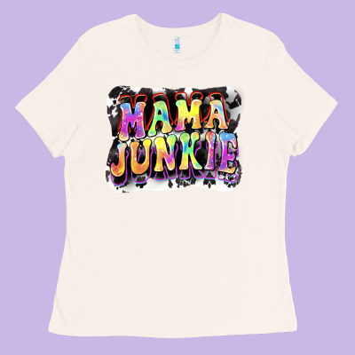 Mama Junkie Mother's Day Ladies Tee Designed By Fadigitalartstudio