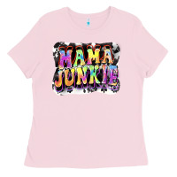 Bubblegum Pink Mama junkie Mother's Day Ladies Tee - FaDigitalArtStudio