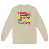 Mushroom proud teacher to ausome students Long Sleeve Tee - CowhideDigitalArt