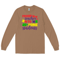 Toasted Coconut proud teacher to ausome students Long Sleeve Tee - CowhideDigitalArt