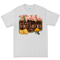 Dove Grey just a girl who loves pig olivia Premium Tee - OliviaCreatesArt