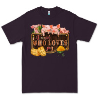 Plum just a girl who loves pig olivia Premium Tee - OliviaCreatesArt