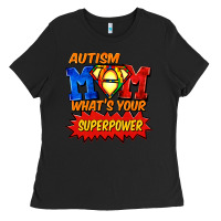 Black Autism mom what's your superpower Mother's Day Ladies Tee - FaDigitalArtStudio