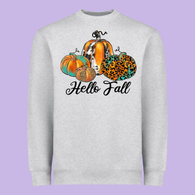 Hello Fall Heavyweight Sweatshirt Designed By Jahusdesignshop