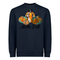Navy hello fall Heavyweight Sweatshirt - JahusDesignShop