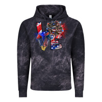 Cloud Black patriotic Love Vintage Hoodie - CowhideDigitalArt