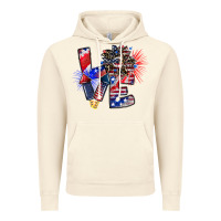 Vintage Artic patriotic Love Vintage Hoodie - CowhideDigitalArt