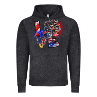Vintage Black patriotic Love Vintage Hoodie - CowhideDigitalArt
