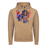 Vintage Coffee patriotic Love Vintage Hoodie - CowhideDigitalArt