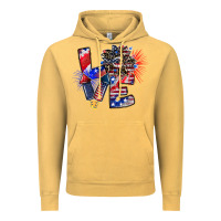 Vintage Mustard patriotic Love Vintage Hoodie - CowhideDigitalArt