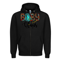 Black baby claus Zipper Hoodie - JahusDesignShop