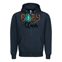 Navy baby claus Zipper Hoodie - JahusDesignShop