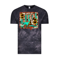 Cloud Black virgo turquoise cowhide Vintage Tee - RanaPortraitStore