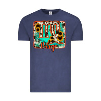 Vintage Denim virgo turquoise cowhide Vintage Tee - RanaPortraitStore