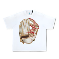 White Catchers Mitt Fa Element Urban Heavy Tee - FaDigitalArtStudio
