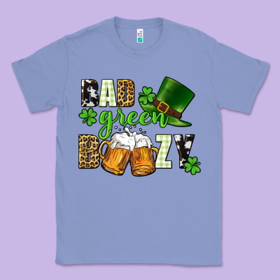 Bad Green Boozy St. Patrick's Day Classic Tee Designed By Cowgirlartshop