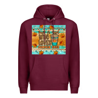 Burgundy just a girl who loves pumpkin spice tumbler Premium Hoodie - Artiststas