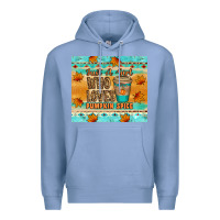 Colony Blue just a girl who loves pumpkin spice tumbler Premium Hoodie - Artiststas
