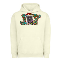 Pigment Pistachio Christmas Pitbull Joy Urban Hoodie - RanaPortraitStore