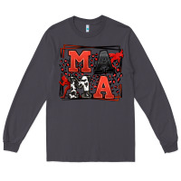 Smoke Wrestling mama red and black Long Sleeve Tee - LillyAllenDesigns