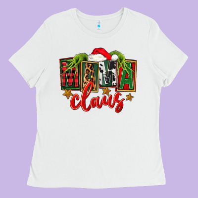 Christmas Mama Claus Mother's Day Ladies Tee Designed By Fadigitalartstudio