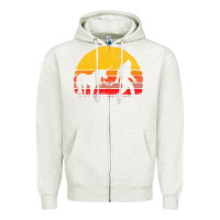 Oatmeal Heather sasquatch and unicorn vintage Zipper Hoodie - artisFamous