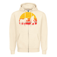 Sandshell sasquatch and unicorn vintage Zipper Hoodie - artisFamous