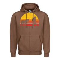 Chestnut sasquatch and unicorn vintage Zipper Hoodie - artisFamous