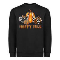 Black happy fall Heavyweight Sweatshirt - JahusDesignShop