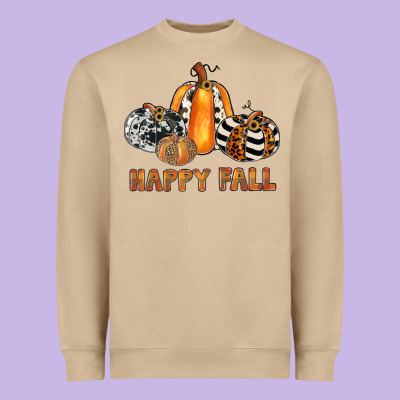 Happy Fall Heavyweight Sweatshirt Designed By Jahusdesignshop