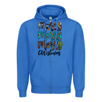 True Royal merry christmas Zipper Hoodie - JahusDesignShop