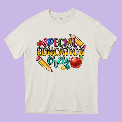 Special Education Crew Heavy Core Tee Designed By Cowgirlartshop