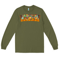 Army Green Nach Valentine Long Sleeve Tee - CowhideDigitalArt