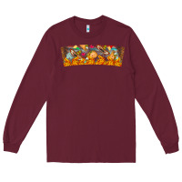 Burgundy Nach Valentine Long Sleeve Tee - CowhideDigitalArt