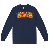 Navy Nach Valentine Long Sleeve Tee - CowhideDigitalArt