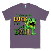 Lavender I don't need luck i've got skill Classic Tee - CowGirlArtShop