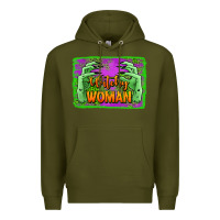 Army Green witchy woman hands Premium Hoodie - Jasminsmagicworld