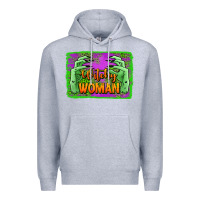 Heather Grey witchy woman hands Premium Hoodie - Jasminsmagicworld